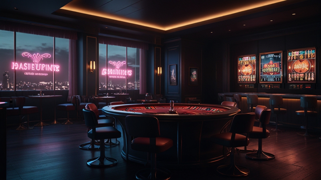No deposit bonus codes glowing above a casino table